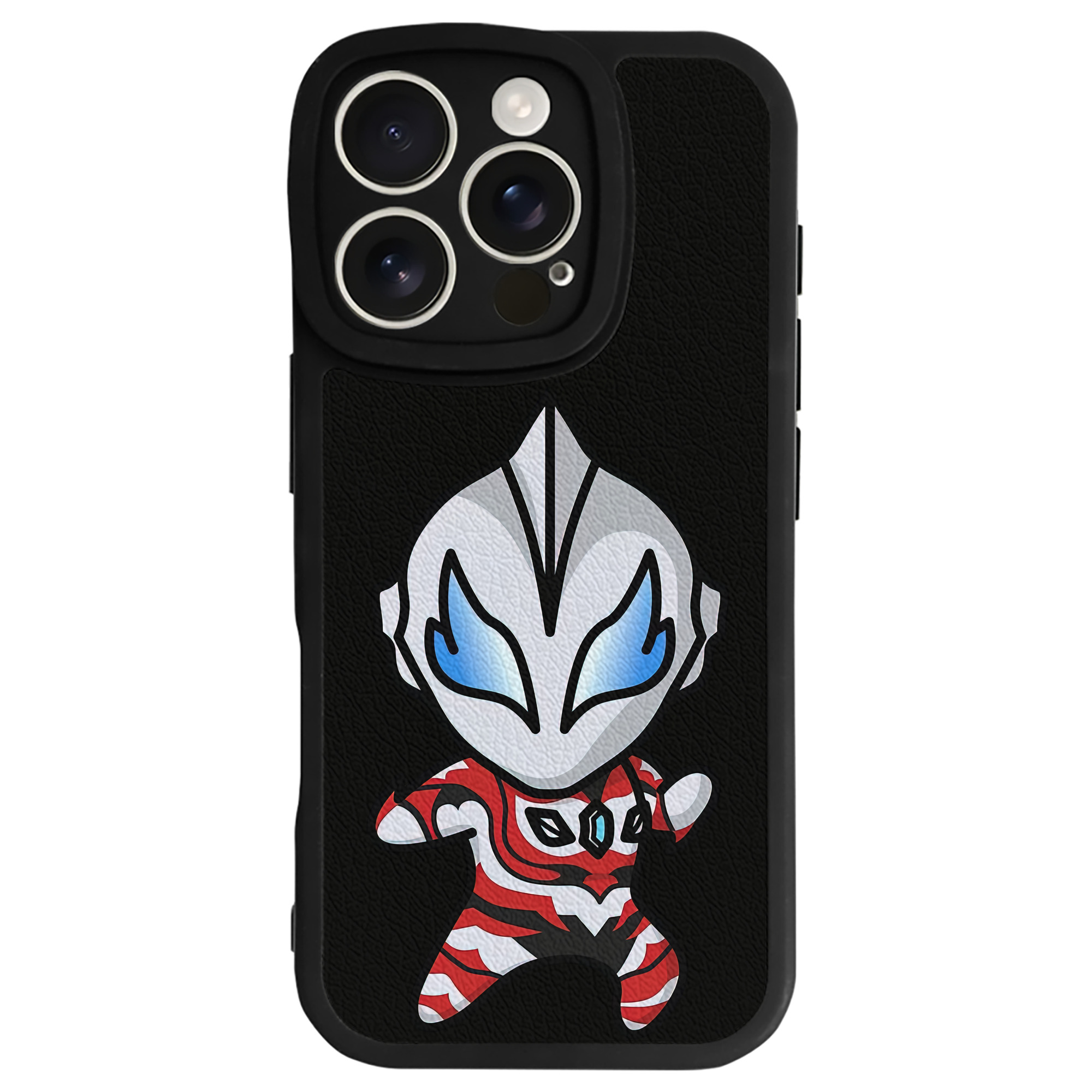 （画像用） ウルトラマン Ultraman 【iPhone 16シリーズ対応】シリコンスマホケース（レザー調） 材質：シリコン